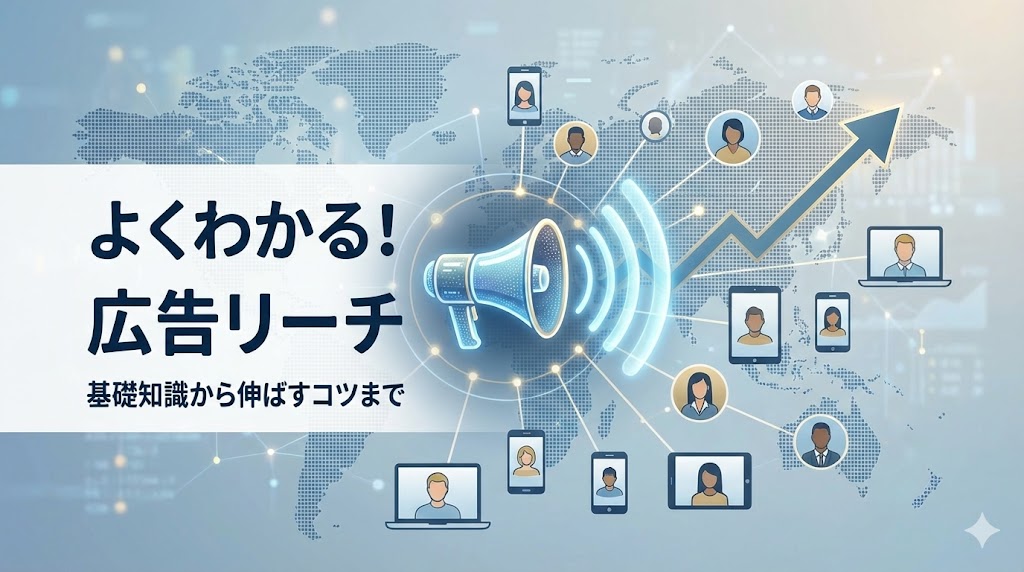 広告のリーチとは？意味やインプレッションとの違い・増やし方を解説