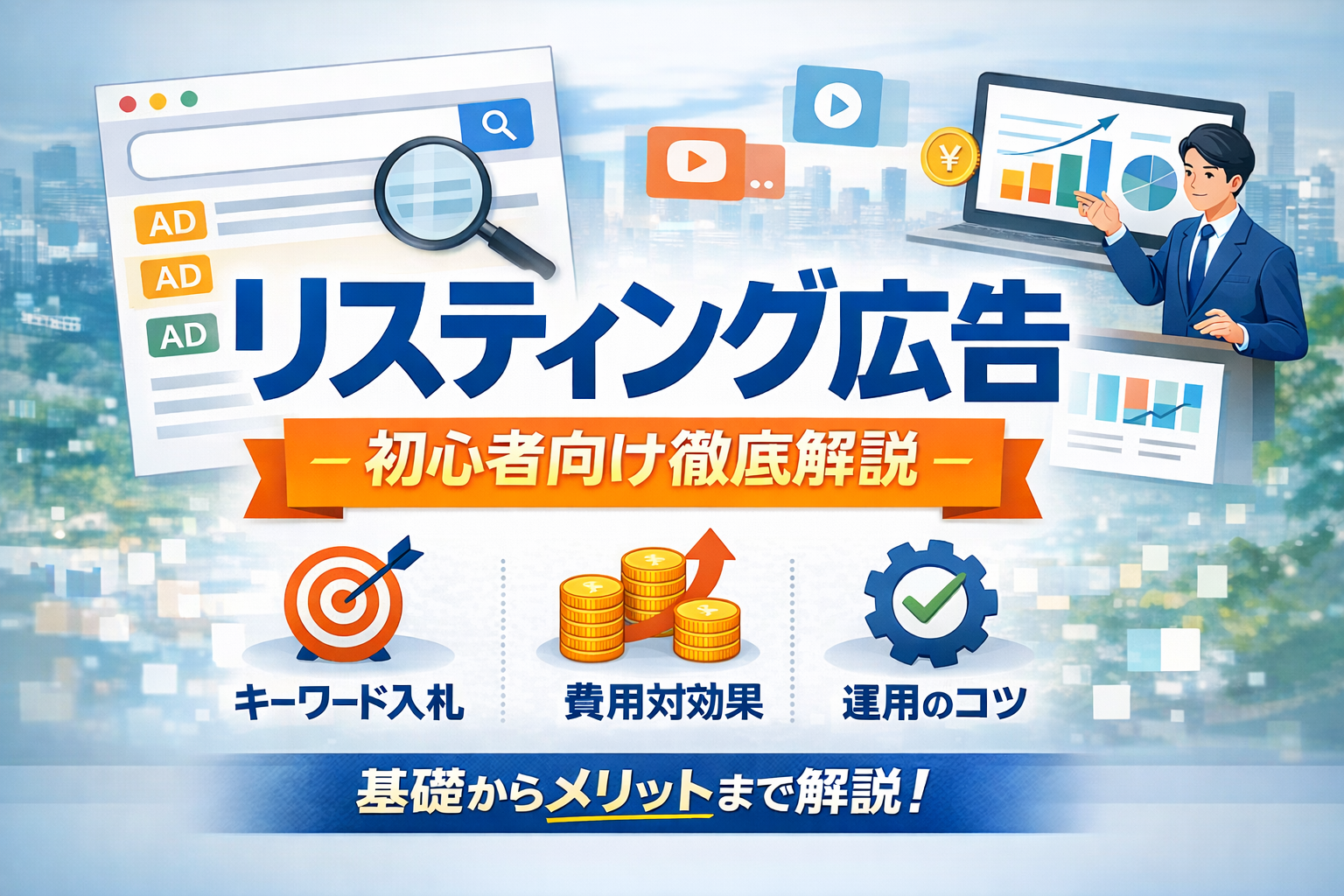 リスティング広告とは？仕組みやメリット・運用方法を初心者向けに徹底解説