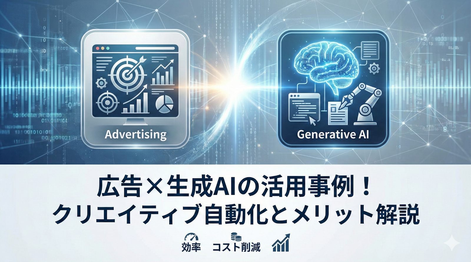 広告×生成AIの活用事例！クリエイティブ自動化とメリット解説