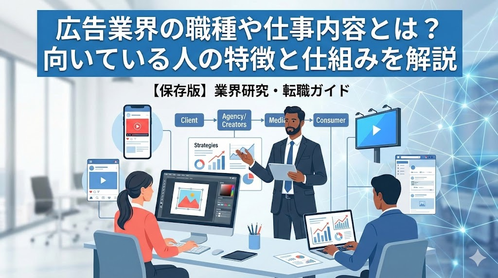 広告業界の職種や仕事内容とは？向いている人の特徴と仕組みを解説