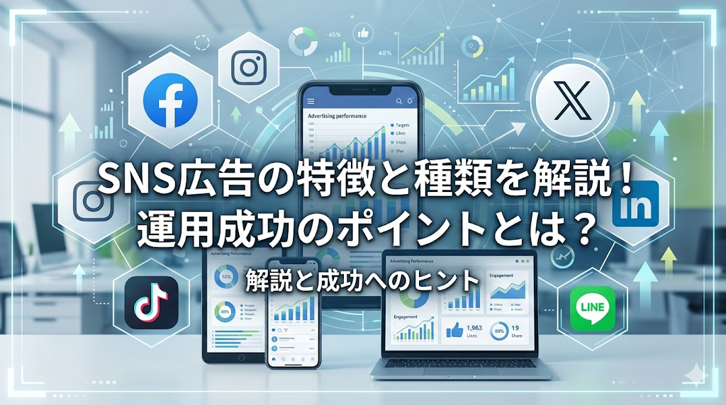 SNS広告の特徴と種類を解説！運用成功のポイントとは？
