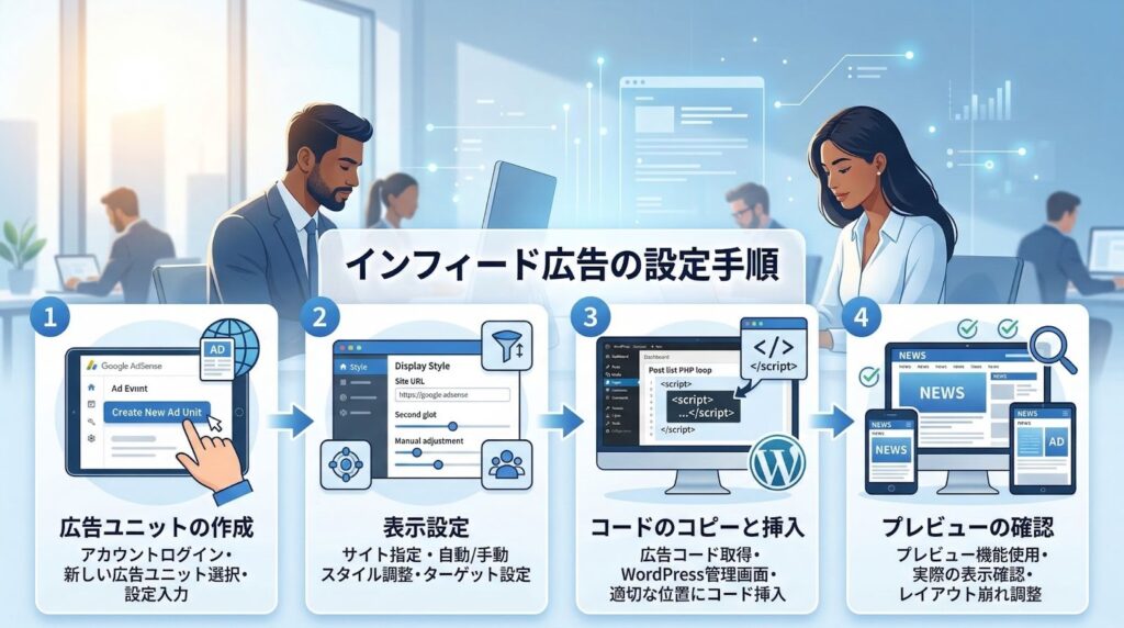インフィード広告の設定手順