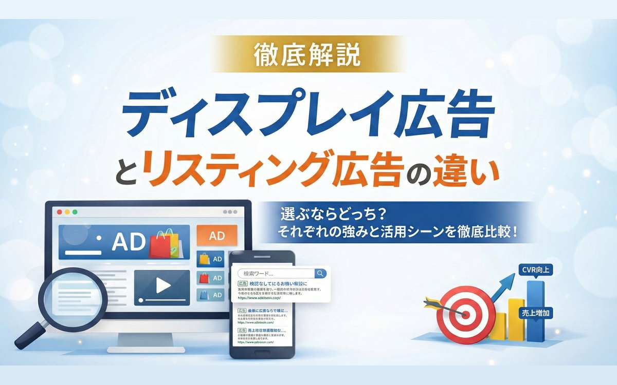 ディスプレイ広告とは？リスティングとの違いや運用メリットを解説
