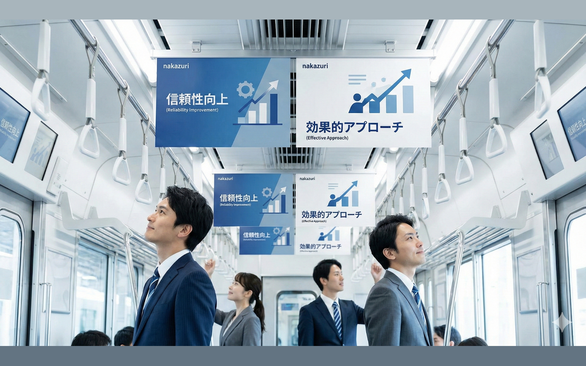 中づり（中吊り）広告の特徴と効果とは？費用や選び方の基本