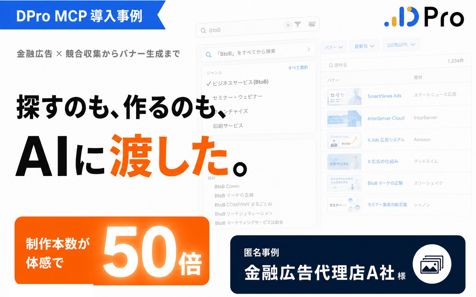 探すのも、作るのも、AIに渡した｜金融広告代理店A社様