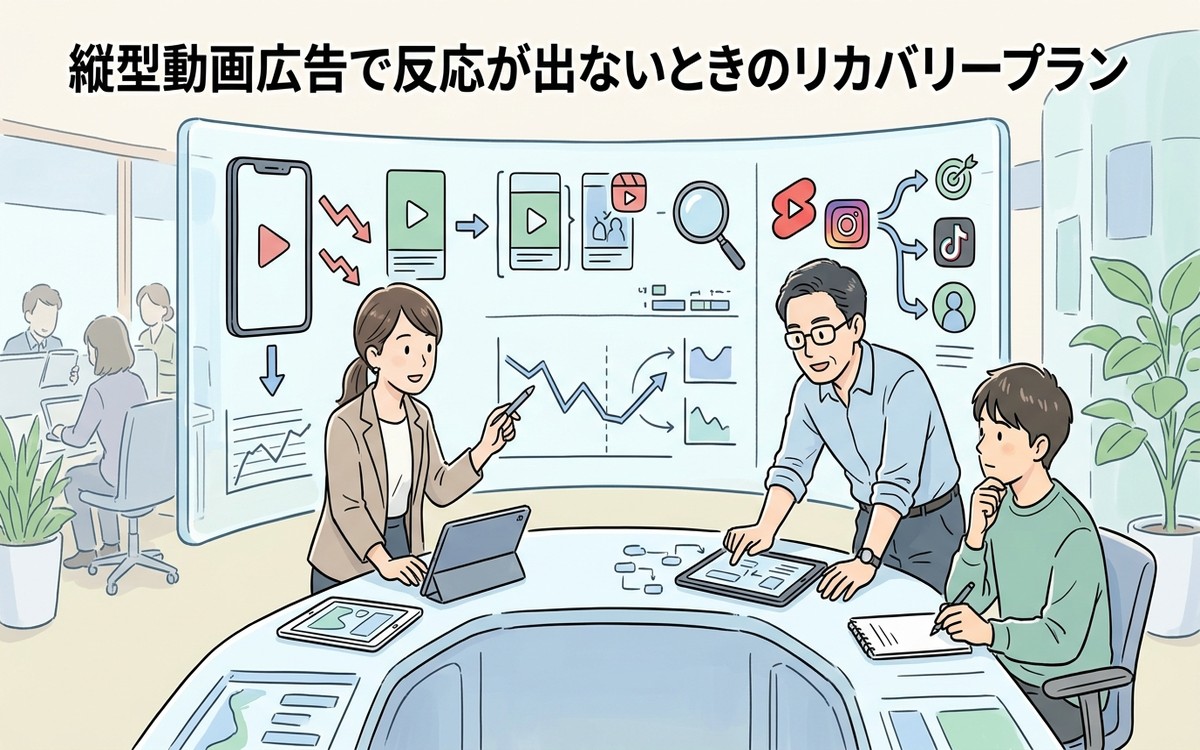縦型動画広告で反応が出ないときのリカバリープラン